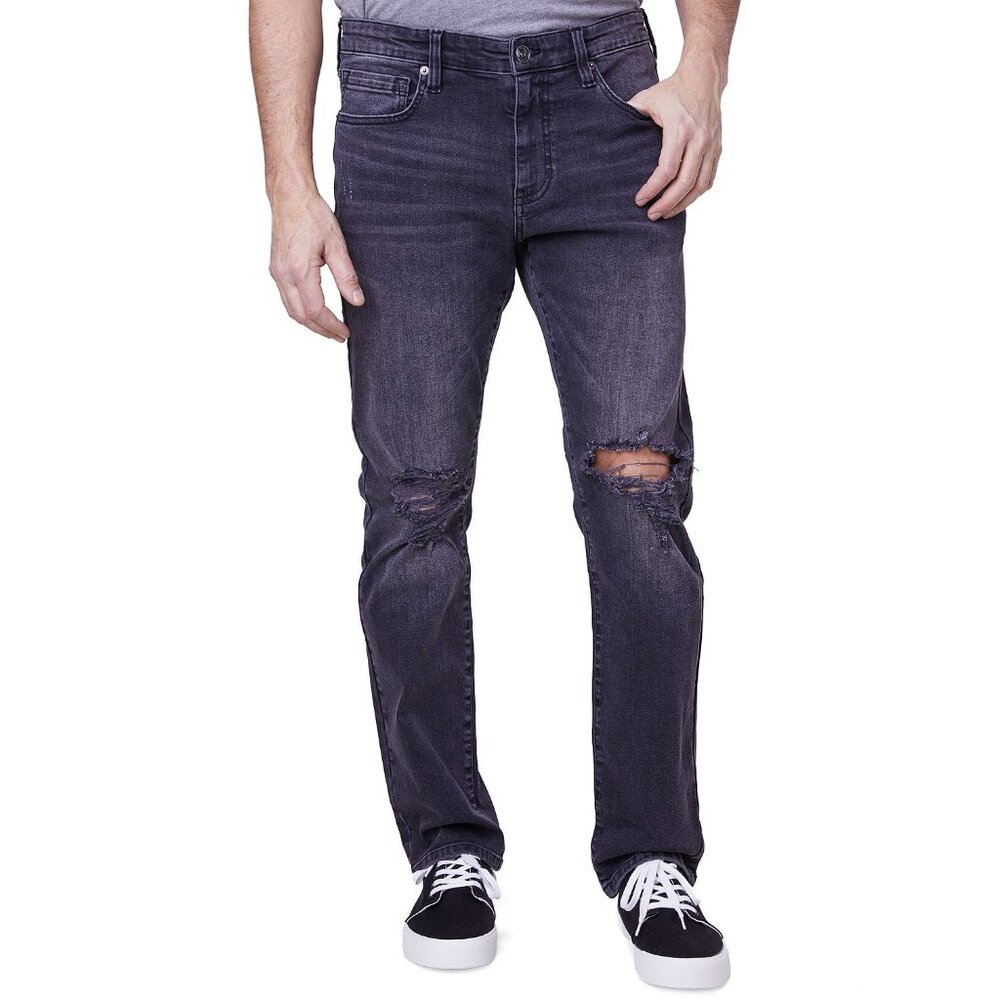 Lazer Men's Slim-Fit Stretch Jeans Black B4HP